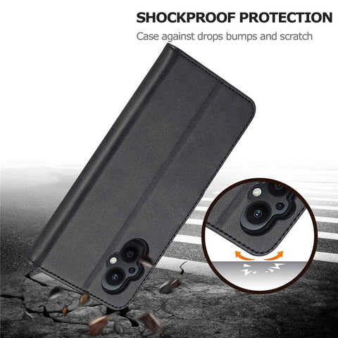 LC.IMEEKE For Oppo Reno7 Z 5G/A96 (China) Fully Wrapped Protective Shell, Textured PU Leather Magnetic Clasp Phone Case with Wallet Stand