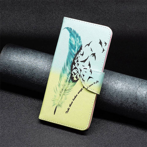 For Oppo A57 (2022) 5G / A77 5G Phone Case Pattern Printing PU Leather Wallet Stand Cover