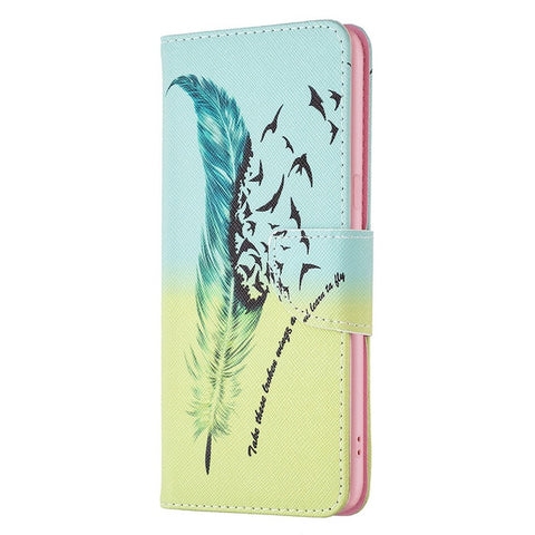 For Oppo A57 (2022) 5G / A77 5G Phone Case Pattern Printing PU Leather Wallet Stand Cover