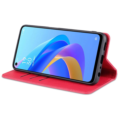 AZNS for Oppo K10 4G/A36/A76/A96 4G/Realme 9i Flip Book Folio Stand Phone Case PU Leather Wallet Magnetic Auto Closing Protective Cover