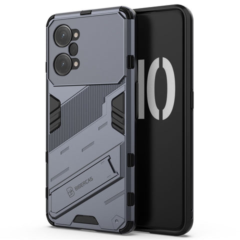 PC + TPU Case for Oppo K10 Pro 5G Anti-fall Kickstand Protective Cover Dual Layer Mobile Phone Shell