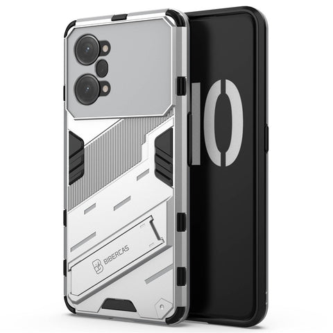 PC + TPU Case for Oppo K10 Pro 5G Anti-fall Kickstand Protective Cover Dual Layer Mobile Phone Shell