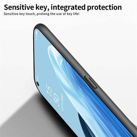 MOFI JK PC Series-1 Shield for Oppo Reno7 Pro 5G Silky Touch Matte Hard PC Back Case Shockproof Drop Protective Phone Cover with Strap
