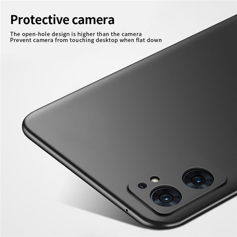 MOFI JK PC Series-1 Shield for Oppo Reno7 SE 5G Phone Case Matte Finish Hard PC Shock Absorption Cover with Strap