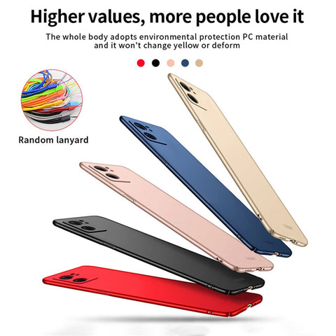 MOFI JK PC Series-1 Shield for Oppo Reno7 SE 5G Phone Case Matte Finish Hard PC Shock Absorption Cover with Strap