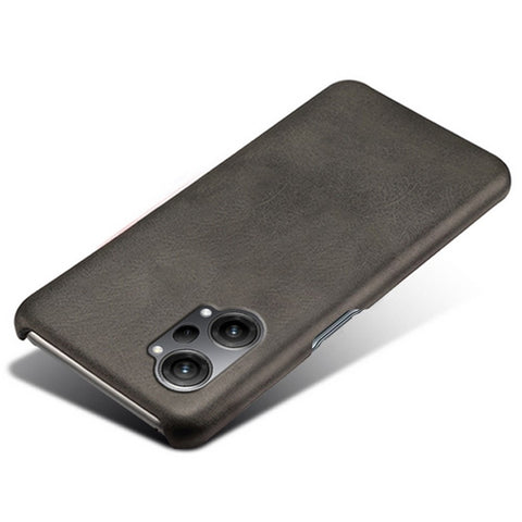 For Oppo K10 Pro 5G Slim Thin Phone Cover Scratch-resistant Textured PU Leather Coated PC Phone Case