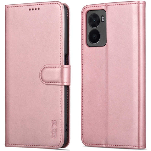 AZNS For Oppo A57 (2022) 5G / A77 5G / OnePlus Nord N300 5G PU Leather Folio Case Stand Shockproof TPU Inner Shell Wallet Flip Phone Cover