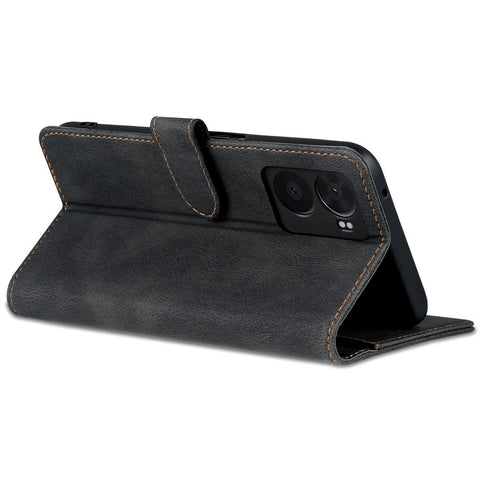 AZNS For Oppo A57 (2022) 5G / A77 5G / OnePlus Nord N300 5G PU Leather Flip Folio Case Wallet Stand Magnetic Closure TPU Shockproof Interior Protective Cover