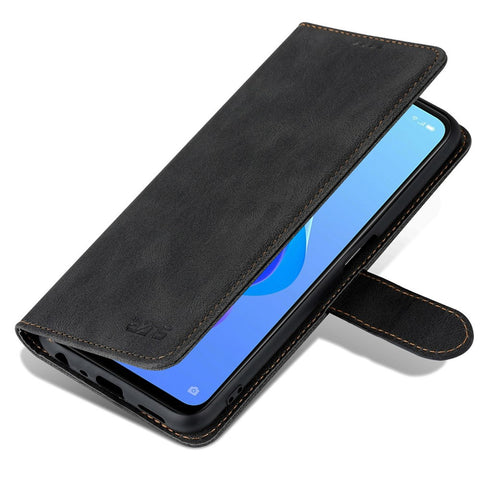AZNS For Oppo A57 (2022) 5G / A77 5G / OnePlus Nord N300 5G PU Leather Flip Folio Case Wallet Stand Magnetic Closure TPU Shockproof Interior Protective Cover