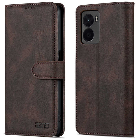 AZNS For Oppo A57 (2022) 5G / A77 5G / OnePlus Nord N300 5G PU Leather Flip Folio Case Wallet Stand Magnetic Closure TPU Shockproof Interior Protective Cover