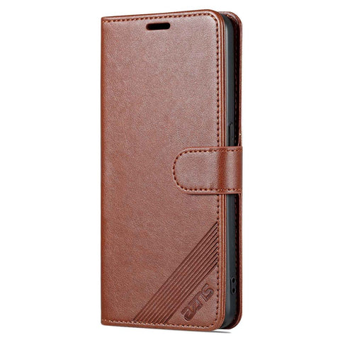 AZNS For Oppo Reno8 5G (Global Version) / Oppo Reno8 5G Anti-scratch Textured PU Leather Stand Flip Cover Magnetic Closure Shockproof Protective Wallet Case