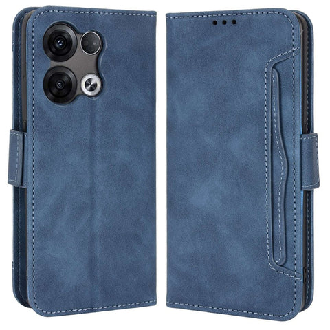 For Oppo Reno8 Pro+ 5G / Reno8 Pro+ 5G (Global Version) PU Leather Stand Phone Case Folio Flip Wallet Cover with Multiple Card Slots
