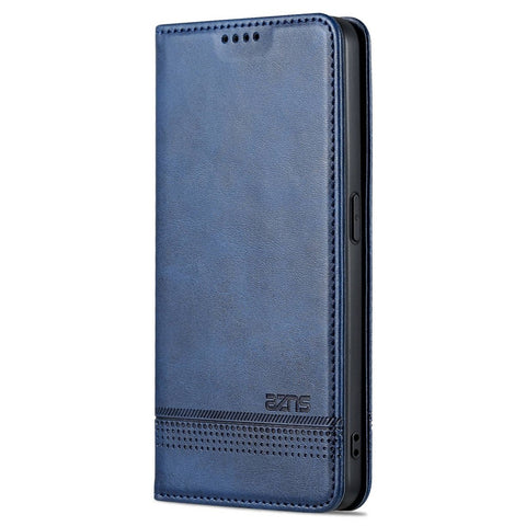 AZNS for Oppo Reno8 5G (Global Version) / Oppo Reno8 5G Anti-fall PU Leather Folio Phone Case Wallet Magnetic Absorption Full Covering Phone Shell Viewing Stand