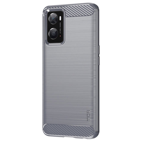 MOFI for Oppo A57 4G / A57s 4G / A57 (2022) 5G / A77 5G / K10 5G / Realme V23 4G / Narzo 50 5G / Q5i Ultra-slim Carbon Fiber Texture Soft TPU Back Cover Brushed Surface Anti-oil Phone Case