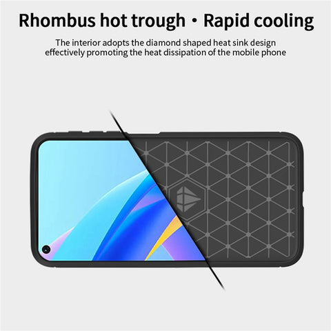 MOFI for Oppo A57 4G / A57s 4G / A57 (2022) 5G / A77 5G / K10 5G / Realme V23 4G / Narzo 50 5G / Q5i Ultra-slim Carbon Fiber Texture Soft TPU Back Cover Brushed Surface Anti-oil Phone Case