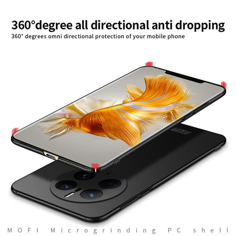 MOFI JK PC Series-1 for Huawei Mate 50 Pro 4G Matte Hard PC Back Case Anti-shock Protector Phone Shell with Strap