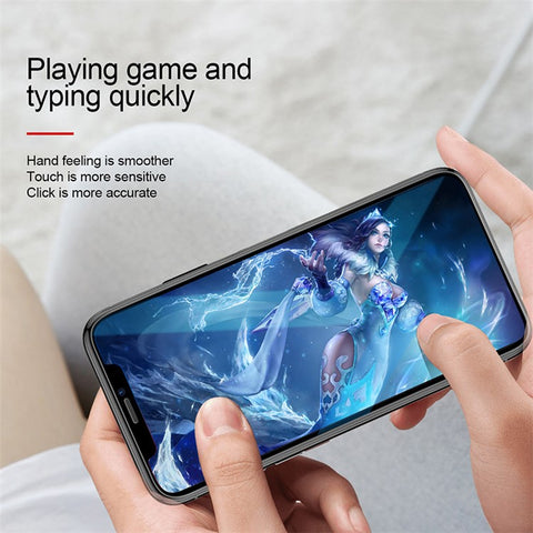 BASEUS 2 PCS 0.15mm Secondary Hardening Full-glass Anti-bluelight Tempered Glass Film+Installation Tool for iPhone 11 Pro 5.8 inch (2019) /XS/X