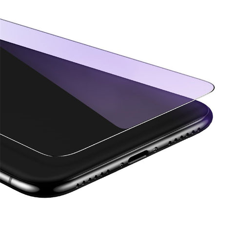 BASEUS 2 PCS 0.15mm Secondary Hardening Full-glass Anti-bluelight Tempered Glass Film+Installation Tool for iPhone 11 Pro 5.8 inch (2019) /XS/X