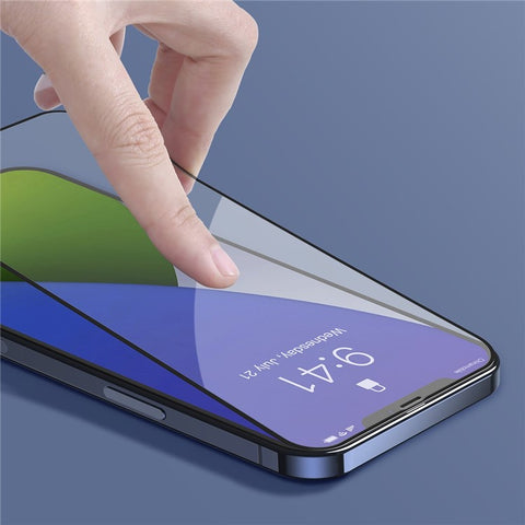 BASEUS 2PCS/Set 0.3mm Curved Full Coverage Tempered Glass Screen Protector Film for iPhone 12 mini