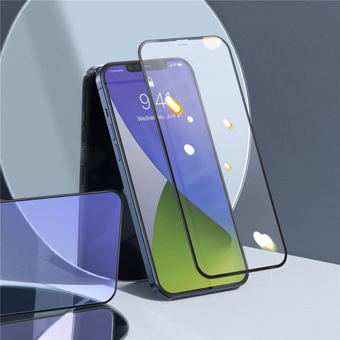 BASEUS 2PCS/Set 0.3mm Curved Full Coverage Tempered Glass Screen Protector Film for iPhone 12 mini