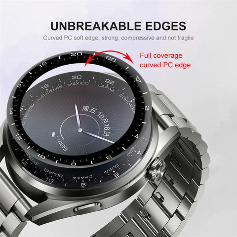 ENKAY HAT PRINCE 3D Curved Soft PC Edge + PMMA Full Screen Tempered Glass Protector Film for Huawei Watch 3 Pro 48mm