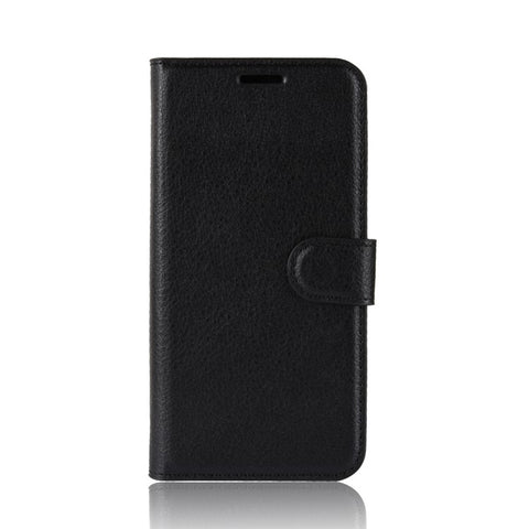 Litchi Skin Wallet Leather Stand Case for Vodafone Smart E9
