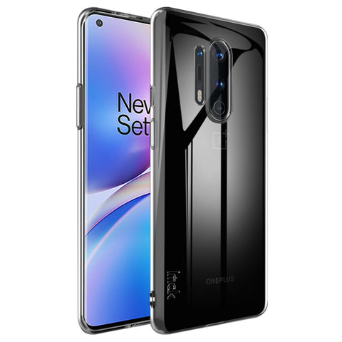 IMAK UX-5 Series Transparent TPU Case Soft Phone Cover for OnePlus 8 Pro