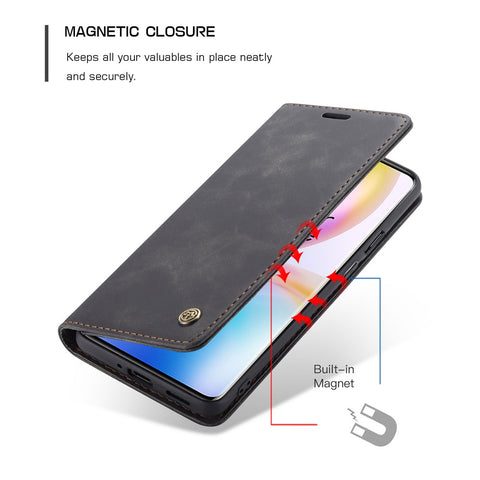 CASEME 013 Series Auto-absorbed Leather Protection Case for OnePlus 8 Pro