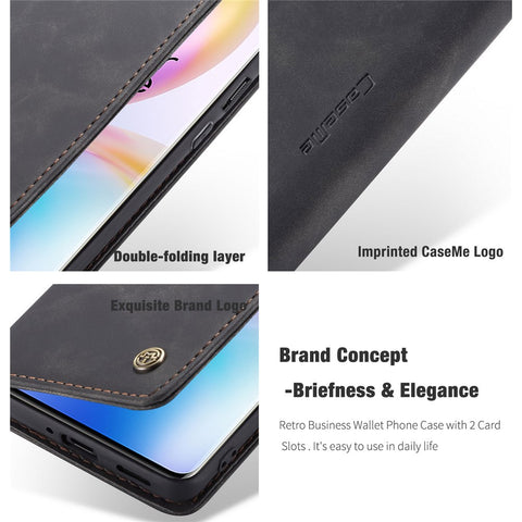 CASEME 013 Series Auto-absorbed Leather Protection Case for OnePlus 8 Pro
