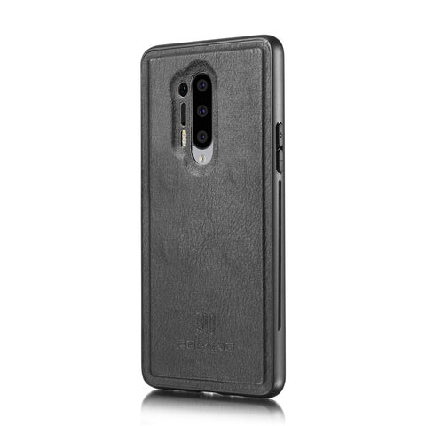 DG.MING Phone Cover Detachable 2-in-1 Split Leather Wallet Shell + PC Back Case for OnePlus 8 Pro