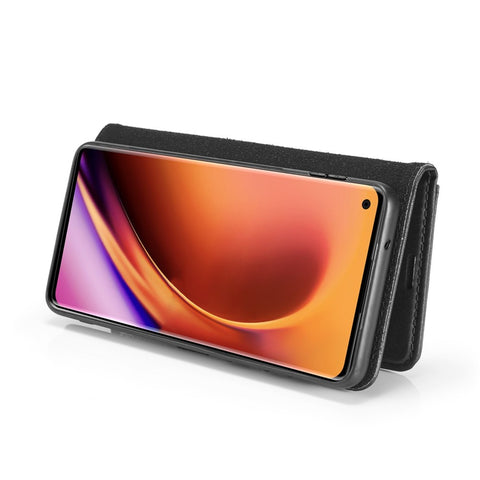 DG.MING Phone Cover Detachable 2-in-1 Split Leather Wallet Shell + PC Back Case for OnePlus 8 Pro