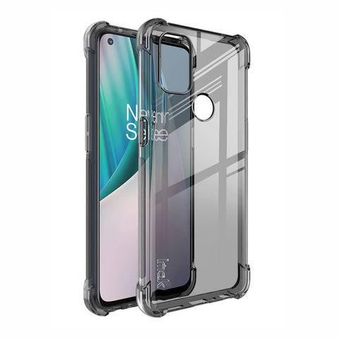 IMAK Anti-drop TPU Soft Case + Screen Protector Film for OnePlus Nord N10 5G with Corner Cushions