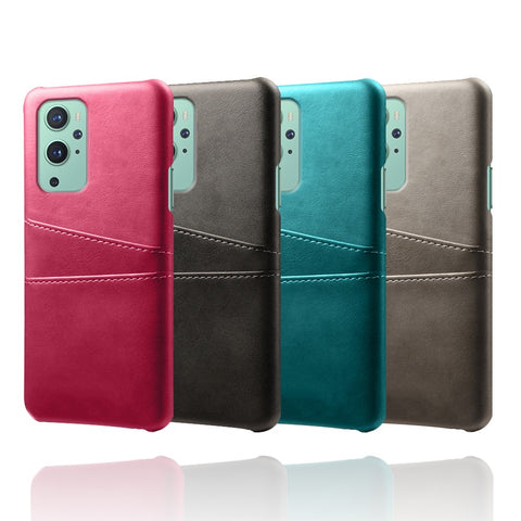 KSQ PU Leather+Plastic Case with 2 Card Slots for OnePlus 9 (EU / US Version)