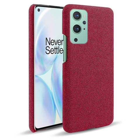 KSQ Cloth Texture Plastic Back Case for OnePlus 9 (EU / US Version)