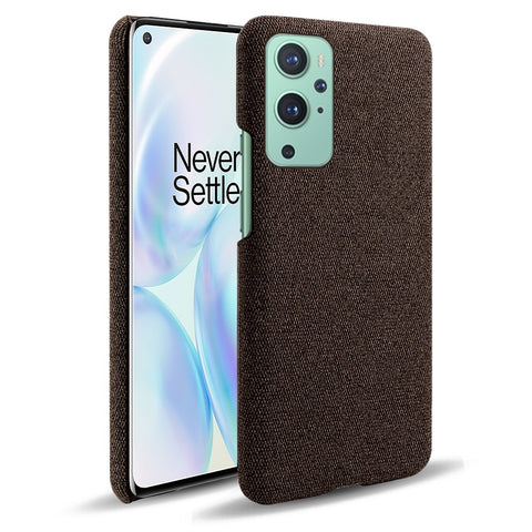 KSQ Cloth Texture Plastic Back Case for OnePlus 9 (EU / US Version)