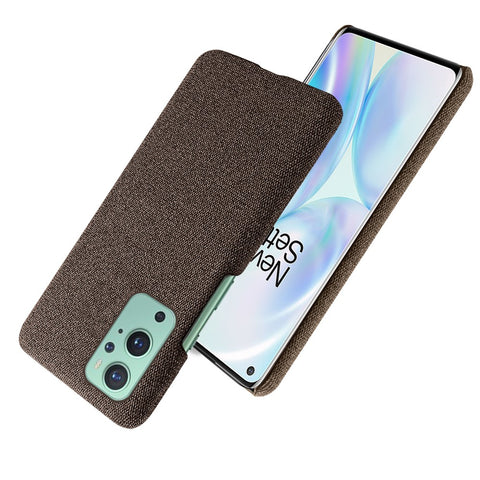 KSQ Cloth Texture Plastic Back Case for OnePlus 9 (EU / US Version)