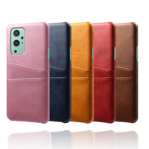 KSQ PC + PU Leather Coated Case with Dual-Card Slots for OnePlus 9 Pro