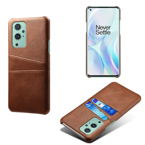 KSQ PC + PU Leather Coated Case with Dual-Card Slots for OnePlus 9 Pro