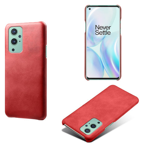 KSQ PU Leather Coated PC Phone Case for OnePlus 9 (EU / US Version) Protector Shell