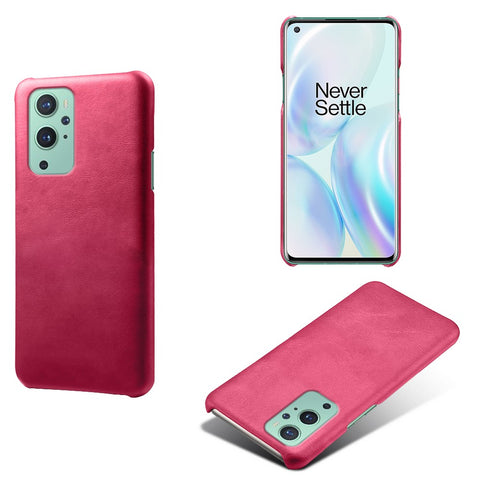 KSQ PU Leather Coated PC Phone Case for OnePlus 9 (EU / US Version) Protector Shell