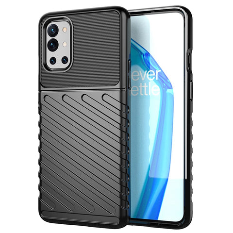 Thunder Series Twill Texture TPU Case for OnePlus 9R Soft Mobile Phone Cover