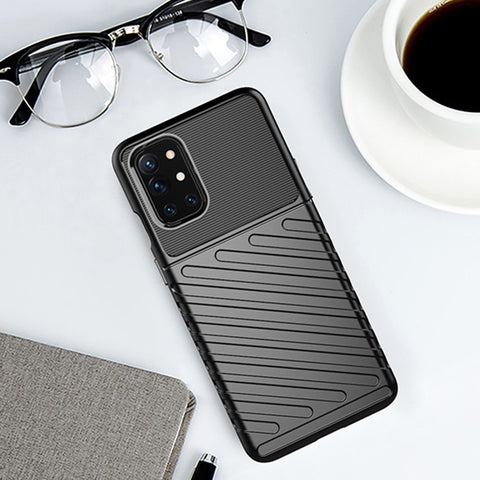 Thunder Series Twill Texture TPU Case for OnePlus 9R Soft Mobile Phone Cover