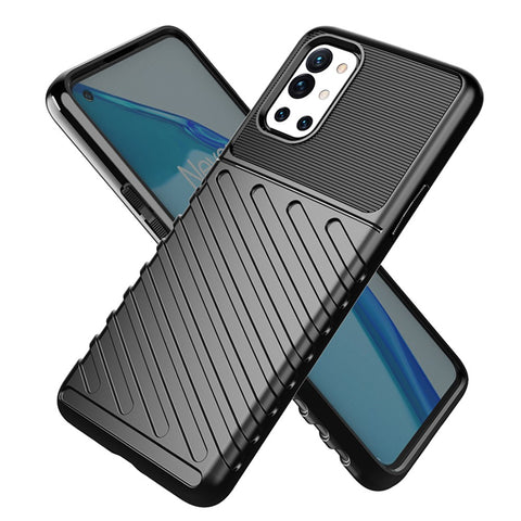 Thunder Series Twill Texture TPU Case for OnePlus 9R Soft Mobile Phone Cover