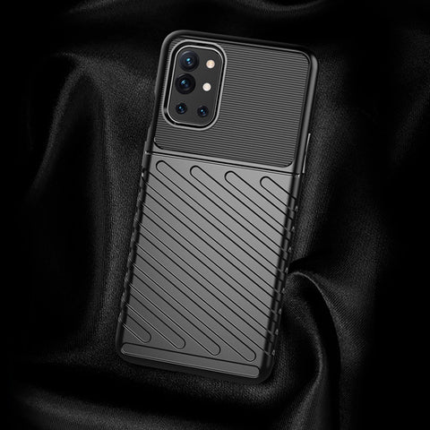 Thunder Series Twill Texture TPU Case for OnePlus 9R Soft Mobile Phone Cover