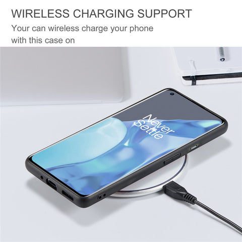 JEEHOOD Magnetic Wallet Detachable 2-in-1 Design Leather Coated TPU Case for OnePlus 9 (EU / US Version)