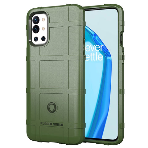 Shock-proof Rugged Square Grid Texture TPU Phone Cover Case for OnePlus 9R