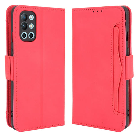 Multiple Card Slots Design Wallet Stand Leather Phone Case for OnePlus 9R