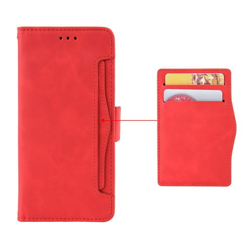 Multiple Card Slots Design Wallet Stand Leather Phone Case for OnePlus 9R