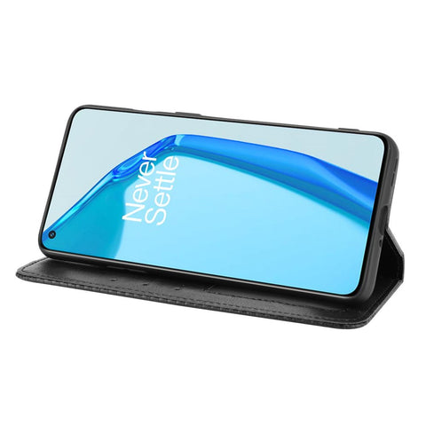 Magnetic Vintage Style Wallet Stand Phone Case Cover for OnePlus 9R