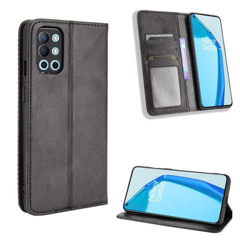 Magnetic Vintage Style Wallet Stand Phone Case Cover for OnePlus 9R